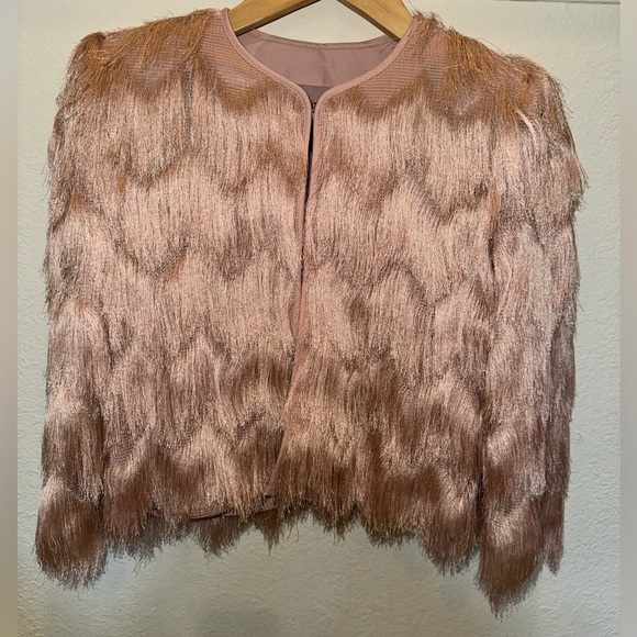 NWT BCBGMAXAZRIA Jaxon Fringe Jacket - Picture 9 of 11
